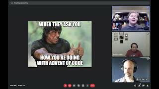 Famous Advent of Code 2021 Week 4 - Floyd May and Erich Keil: freeCodeCamp Oklahoma Profile