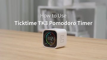 How to Use the TickTime TK3 Pomodoro Timer - So easy!