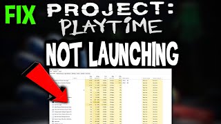 project playtime noPorject Playtime – Fix Not Launching – Complete Tutorial t luanching