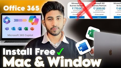 Microsoft Office 365 for Free on Mac & Windows | How  to run Word excel PP on MacBook