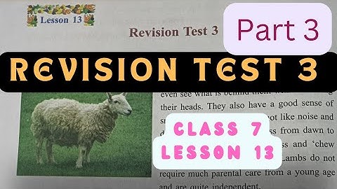 Revision Test 3|Class7|English|TS Gyan|Part3