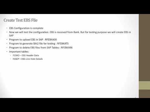 SAP EBS Tutorial 7