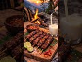 Wild Campfire Beef Skewers #cooking #outdoor #ai
