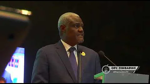 The African Union Commission Chairperson, Mr Moussa Faki delivers his Opening Remarks