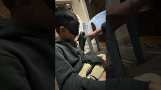 Blindfold activity identifying Numbers