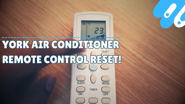 York air conditioner remote control reset!