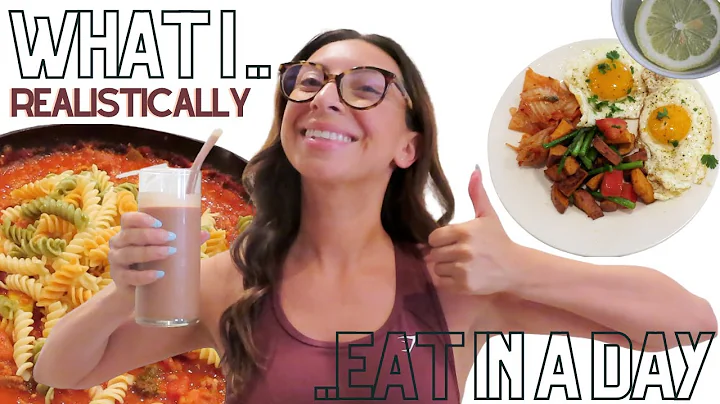 What I (realistically) eat in a day! Healthy | Nut...
