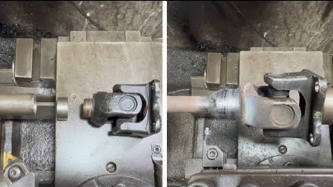 Hàn khớp nối các đăng vào trục láp truyền động / How to weld a universal joint on a lathe