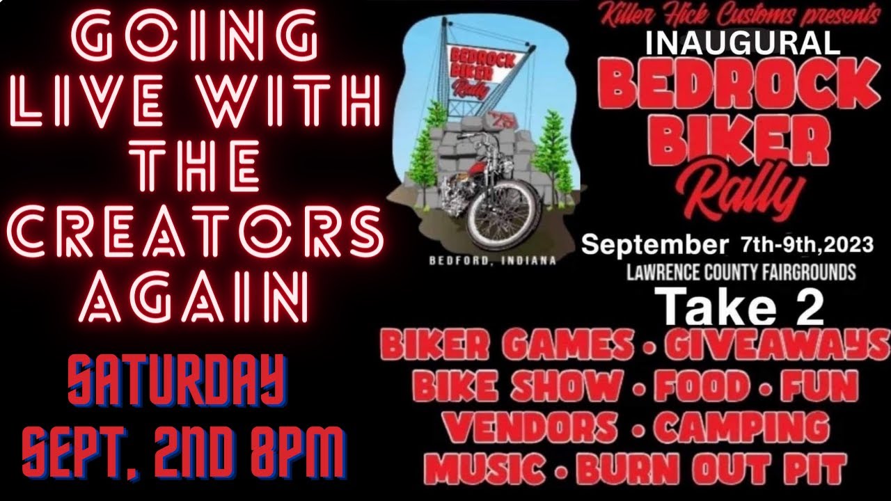 Going Live with the Creators of the BedRock Biker Rally YouTube