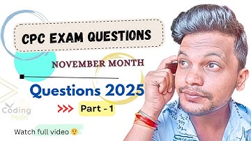 CPC exam 2025 ll November month questions ll Part 1 #aapc #cpc #cpcexam #cpt #education #icd #exam