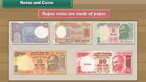 Notes and Coins | Class 1 | Maths
