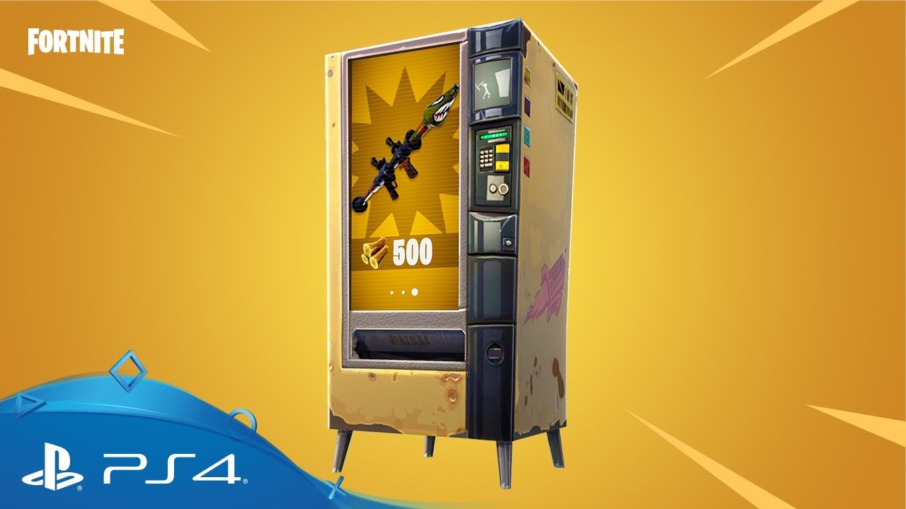 Video till Fortnite Battle Royale får försäljningsautomater
