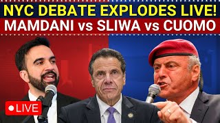 NYC Mayoral Debate LIVE: Mamdani, Sliwa & Cuomo GO AT IT! US News | NYC Mayoral Election 2025 | USA