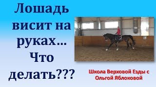 ЛОШАДЬ ВИСИТ НА РУКАХ... ЧТО ДЕЛАТЬ???