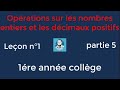 Oprations sur les dcimaux et les entiers positifs partie 5