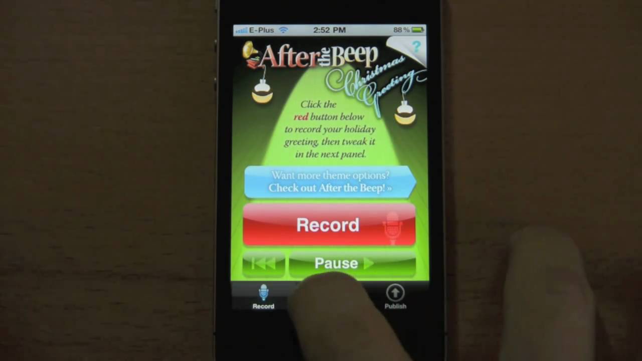 Christmas Greeting After the Beep! send xmas themed voicemail YouTube