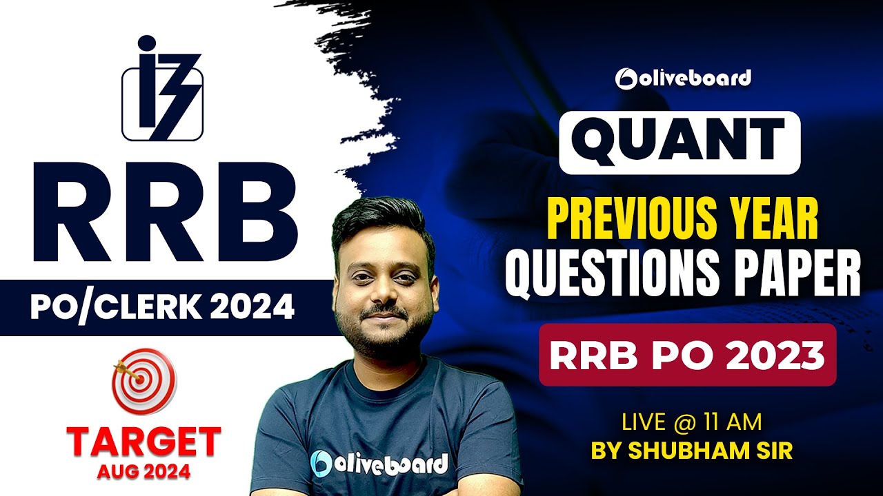 RRB PO Quant Previous Year Paper 2023 | RRB PO Quant Memory Based Paper ...