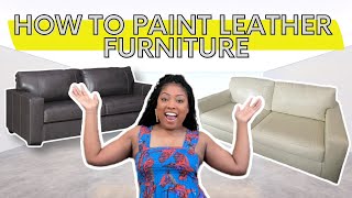 How To Paint Leather Furniture  DIY Hacks | DIY Furniture Hacks |Decorate With Me | Furniture Hack