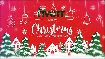 clean christmas greeting animation