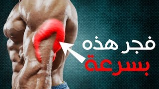 تمارين تضخيم جميع زوايا الترايسبس وابرازها ! جربها سترى الفرق | Triceps workout