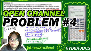 Open Channel - Most Efficient Cross Section - Problem #4