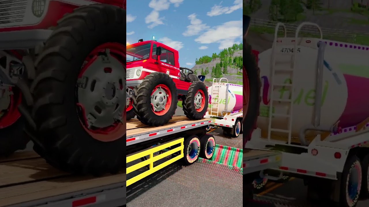 BeamNG.drive Truck vs Reverse Speed Bump E434