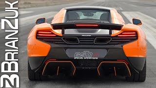Brianzuk records a modified mclaren 650s spider with akrapovic exhaust
and an evoms tune accelerating full throttle from standstill on empty
runway at t...