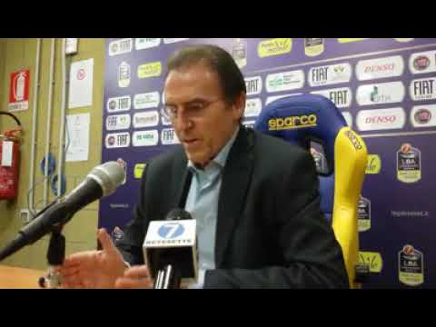 L'ultima intervista di Charlie Recalcati come coach Della Fiat Torino dopo la partita con Avellino