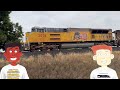 Mike &amp; Dave Go Railfanning Episode 22 Union Pacific SD70AH-T4 leader #Railroad #Railfan #Animation