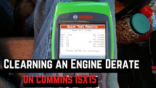 Clearing An Engine Derate On A Cummins ISX15 With The Bosch HDS 200 250 - Truck Repairs DIY