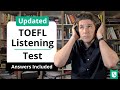 Toefl listening practice test with answers