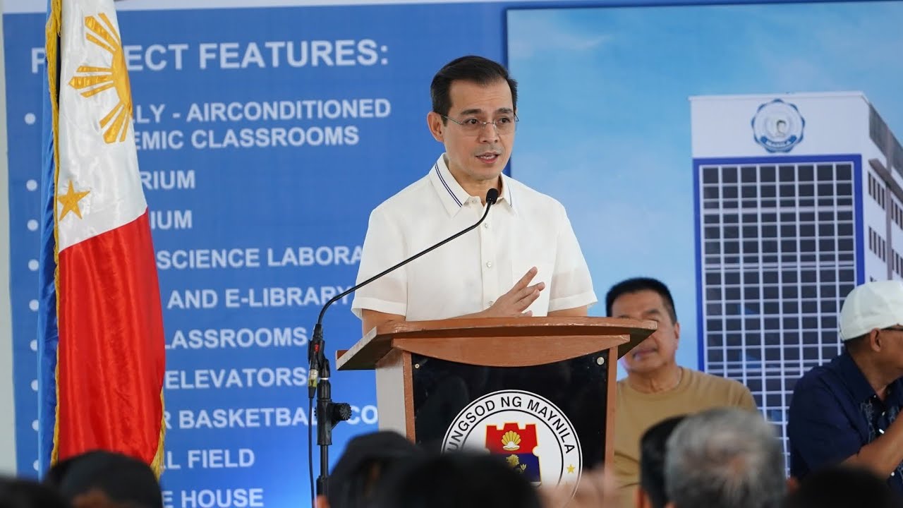 Mayor Isko Moreno Domagoso speech at Ramon Magsaysay High School. Ground breaking Ceremony.