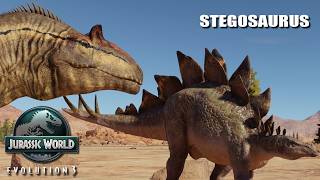 Narwhalers Stegosaurus vs Allosaurus Jimmadseni - JWE 3 Mods (4K 60FPS)