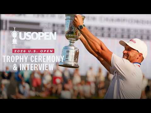 Wyndham Clark, Trophy Ceremony & Interview: 2026 U.S. Open