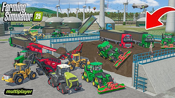 10 MILLION Chaff Compacting & Turning Into Silage & Huge Profit | MULTIPLAYER | Farming Simulator 25