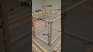 How to Build a Perfect DIY Framing Structure! 🪵🔨 #shorts #tips #diy