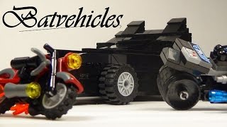 Lego DC: Batmobile, Batcycle, Robin cycle: MOC Showcase