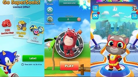 Tom Hero,SonicDash,Oddbods Turbo Run,Walkthrough All Levels _ New Ball - Gameplay iOS no 11-11 12