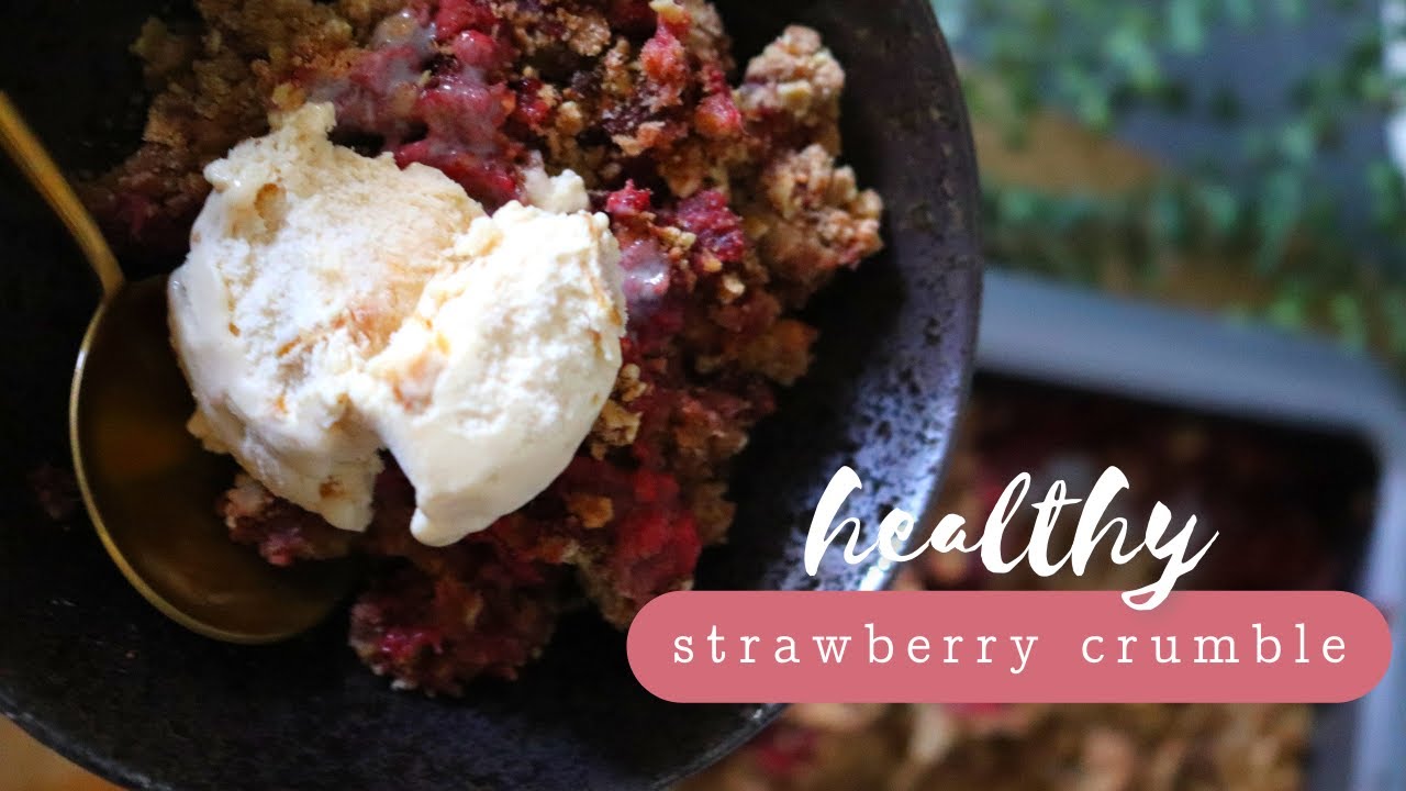 ΥΓΙΕΙΝΟ & ΓΡΗΓΟΡΟ ΓΛΥΚΟ |  STRAWBERRY CRUMBLE ! 🍓