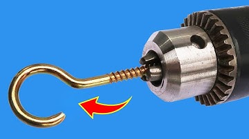 Just insert the Open Eye Hook Screw into the Drill and see what no one even knows😱!