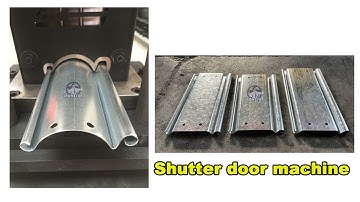 Hole punching shutter door roll forming machine | rolling shutter door machine | slat door machine
