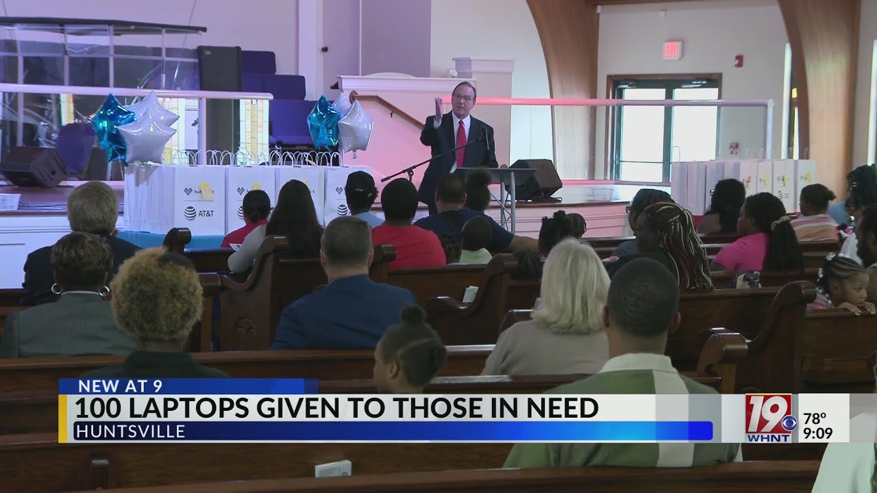 WHNT 19 | 100 Laptops Given To Those In Need | August 22, 2025 | News 19 at 9 p.m.