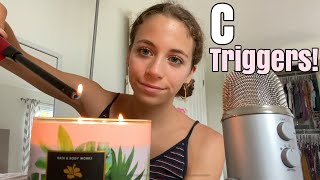 ASMR “C” triggers! ~candle, clicking click, crinkles, etc!