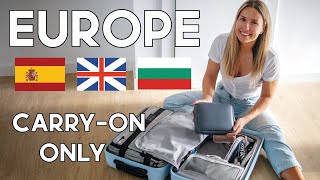 Pack with me for Europe (Monos carry-on)