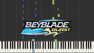 BEYBLADE BURST: Opening Theme Our Time (Piano Tutorial) [Synthesia]