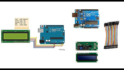 تشغيل شاشة 16 2 مع الاردوينو وعمل عداد LCD I2C Screen 16 2 With Arduino UNO 