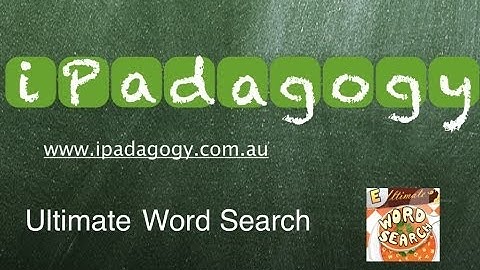 iPadagogy - App Review - Ultimate Word Search Tutorial