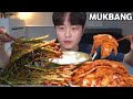 갓담근 김치&파김치 냄비밥 먹방 KOREAN FOOD GREEN ONION KIMCHI MUKBANG ASMR REAL SOUND EATING SHOW COOKING RECIPE