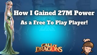 How To Gain Power Fast Call Of Dragons (Buildings Tech And Hero Power)