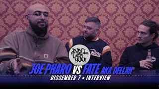 Joe Pharo vs Fate ⎪ Interview @ DISSember #7 ⎪ DLTLLY